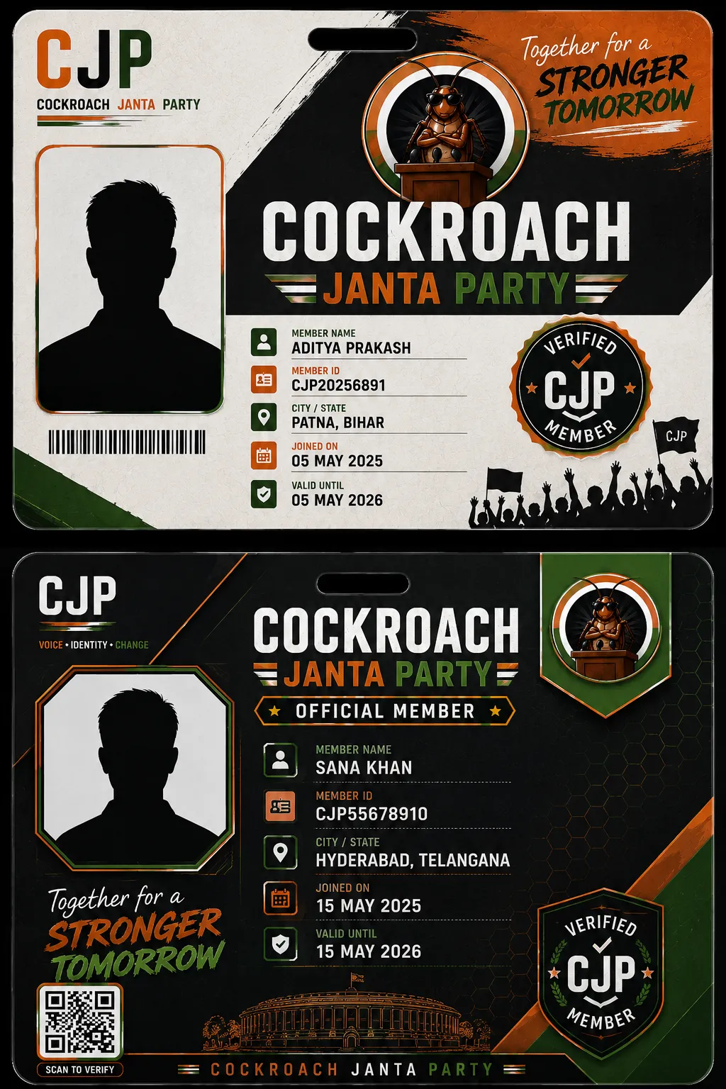 CJP Member ID Card — Design 4